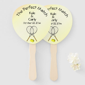 Perfect Match Wedding Yellow Hand Fan