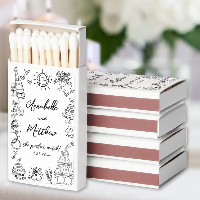 Perfect Match Whimsical Hand Drawn Wedding (Perfect Match Whimsical Hand Drawn Wedding)