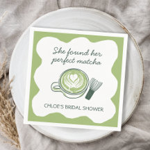 Perfect Matcha Green Tea Cup & Whisk Bridal Shower