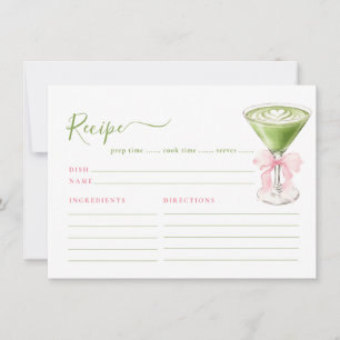 Perfect Matcha Recipe Enclosure Card