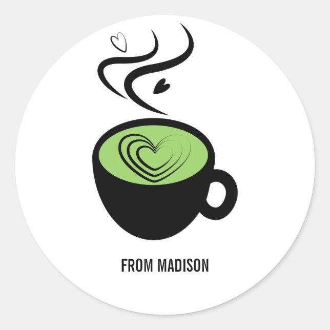 Perfect Matcha Valentine Love Sticker (Front)