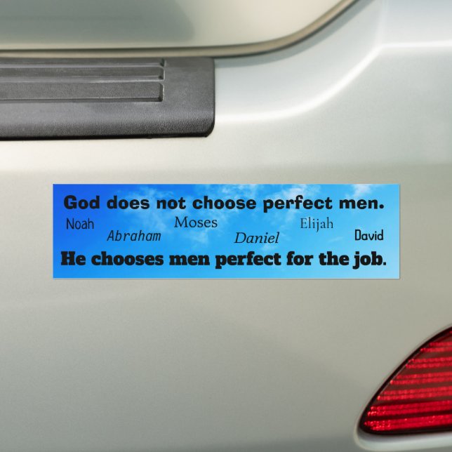 Perfect Men For the Job Bumper Sticker (On Car)