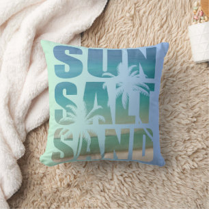 Perfect Mom's Day Gift! Beachy Design Throw Pillow