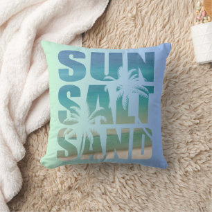 Perfect Mom's Day Gift! Beachy Design Throw Pillow