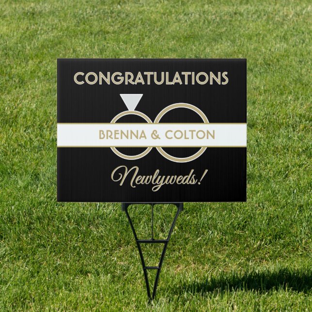 Perfect Newlywed Party Yard Sign (Insitu)