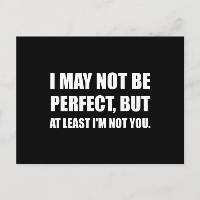 Perfect Not You Postcard (Front)