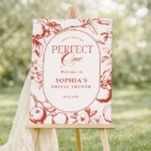 Perfect One Vintage Apple Bridal Shower