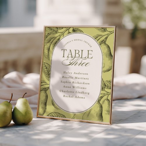 Perfect Pair Bridal Shower Table 3  Poster