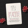 Perfect Pair Casino Engagement Party Invitation