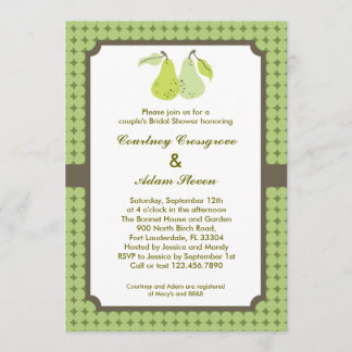 Perfect Pair Couple's Bridal Shower Invitation