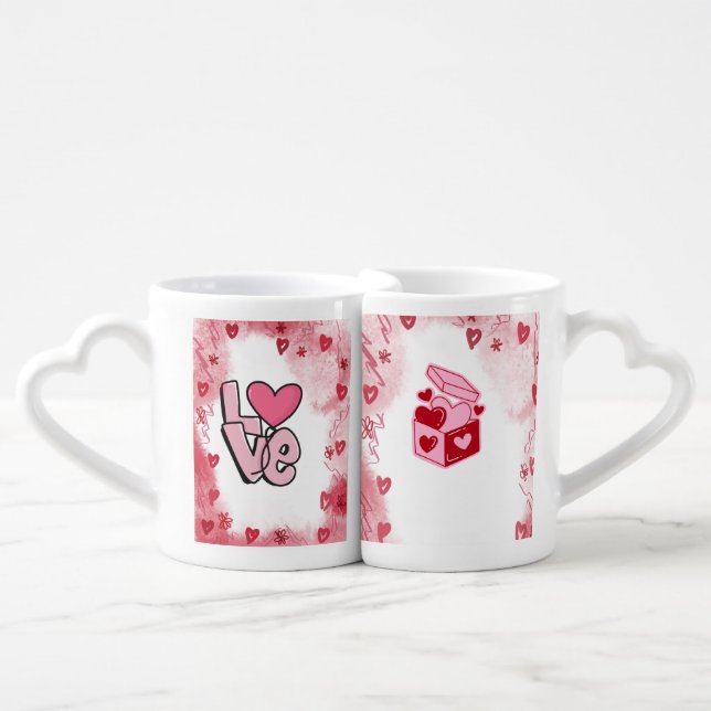 Perfect Pair: Custom Couple Mugs for Lovebirds (Front Nesting)