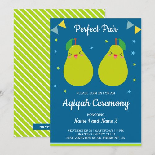 Perfect Pair Cute Pear Twins Aqiqah