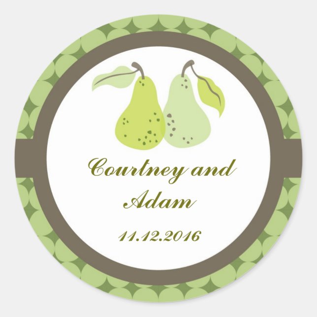 Perfect Pair Favor Sticker (Front)