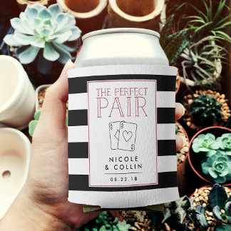 Perfect Pair Las Vegas Wedding Favor Can Cooler