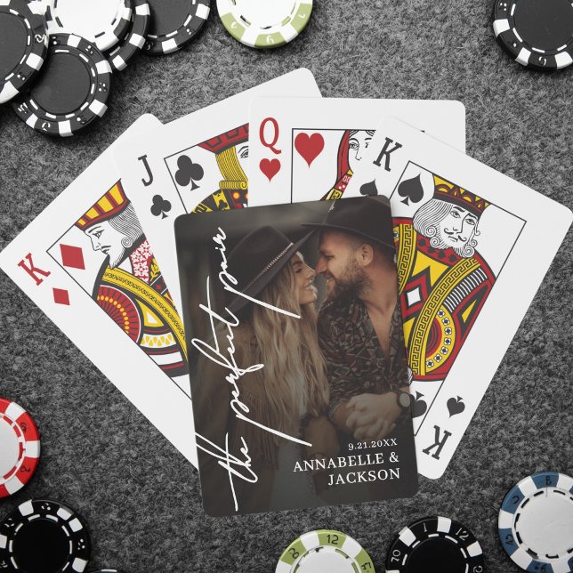 Perfect Pair Photo Wedding Favor Poker Cards (Perfect Pair Photo Wedding Favor Poker Cards )