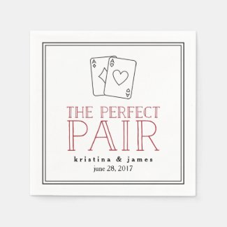 Perfect Pair | Playing Cards Paper Napkins