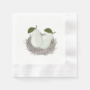 Perfect Pair Twin Baby Shower Napkin