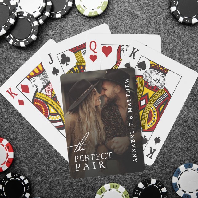 Perfect Pair Wedding Photo Poker Cards (Perfect Pair Wedding Photo Poker Cards)