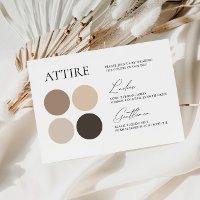 Perfect Pale Wedding Color Palette Card