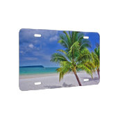 Perfect Palm Tree Tropical Island Beach License Plate | Zazzle