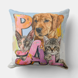 Perfect Pals for your Toddler and Beyond Throw Pillow