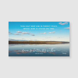 Perfect Peace Inspiring Lake Photography Magnet