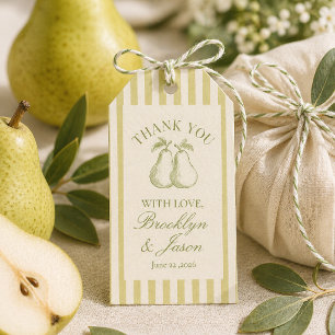 Perfect Pear Bridal Shower Favor Tag