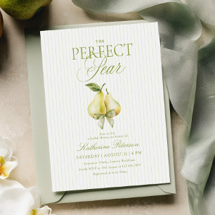 Perfect Pear Bridal Shower Invitation