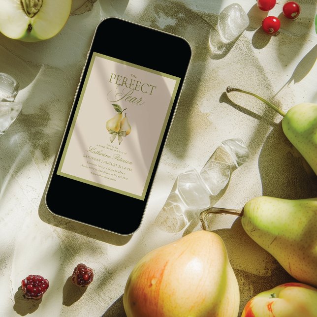 Perfect Pear Bridal Shower Invitation (Creator Uploaded)