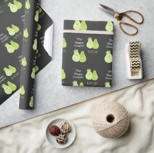 Perfect Pear / Pair Wedding Wrapping Paper