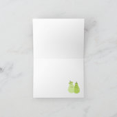 Perfect Pear Wedding Couple Thank you Note Card (Inside)