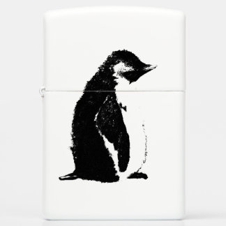 Perfect Penguin Matte Zippo Lighter
