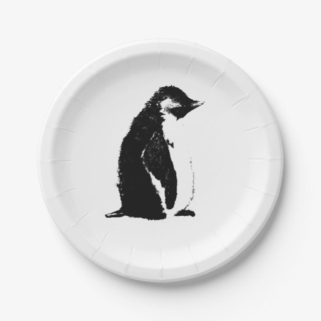 Perfect Penguin Paper Plates (Front)