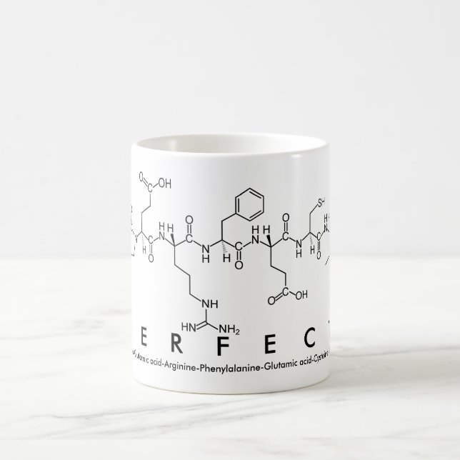 Perfect peptide word mug (Center)