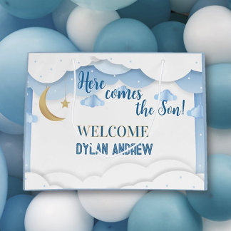 Perfect Personalized baby boy Large Gift Bag