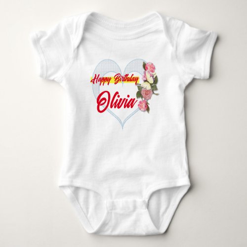 Perfect Personalized Birthday Gift on Zazzle  Baby Bodysuit