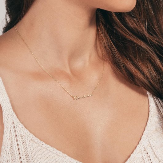 Perfect Person's Name Gold-Plated Necklace (Front)