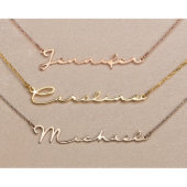 Perfect Person's Name Gold-Plated Necklace (Front)