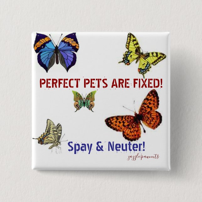 Perfect Pets are Fixed Button (Front)