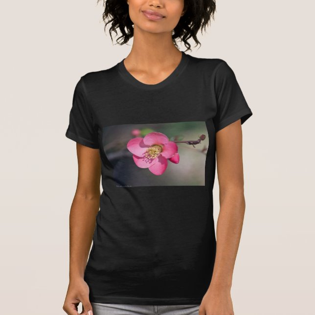 Perfect Pink Flowering Quince T-Shirt (Front)
