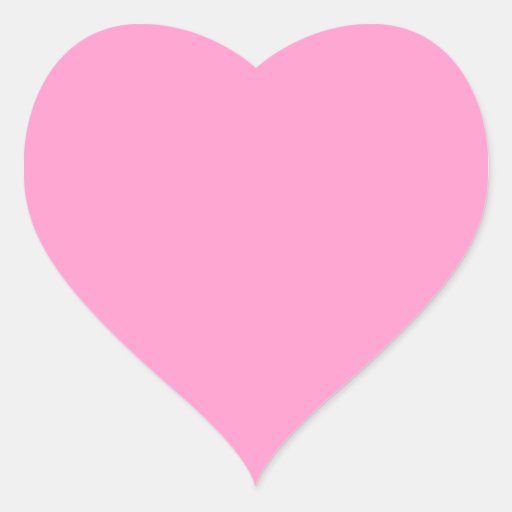 Perfect Pink Heart Sticker | Zazzle