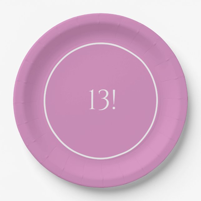 Perfect Pink Paper Plate (Front)