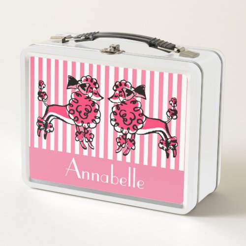 Perfect Pink Poodles Lunch Box