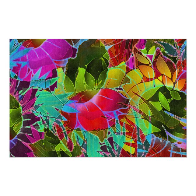 Perfect Poster Floral Abstract Artwork (Front)