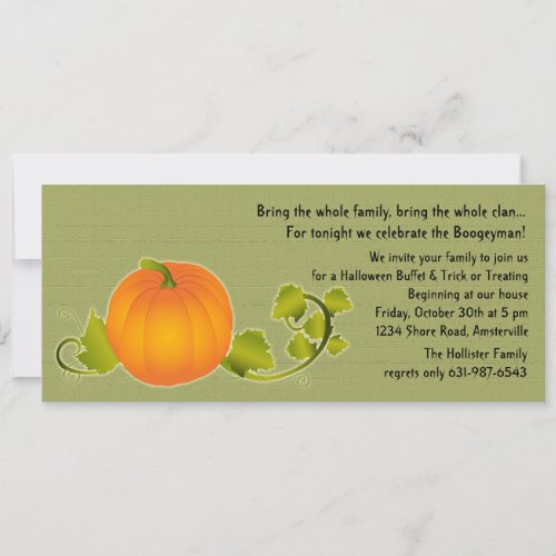 Perfect Pumpkin Invitation