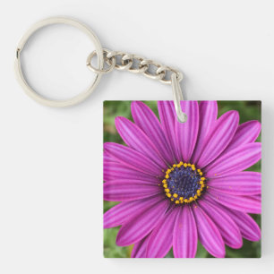Perfect Purple Flower Head Keychain