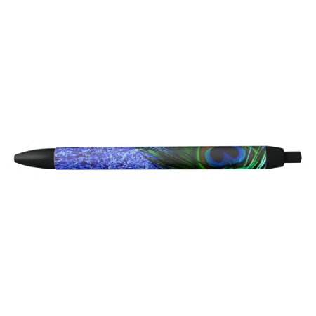 Perfect Purple Peacock Blue Ink Pen