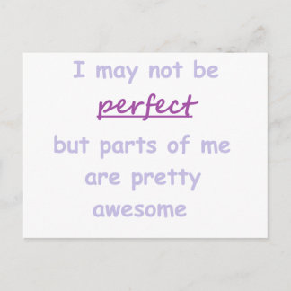 Perfect quote postcard