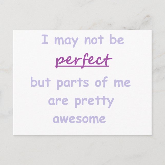 Perfect quote postcard (Front)