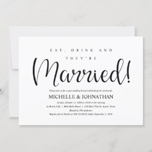 Perfect Rustic Post Wedding Brunch Invites